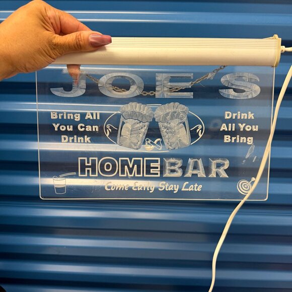 Joes Home Bar LED Light Sign - Picture 1 of 6